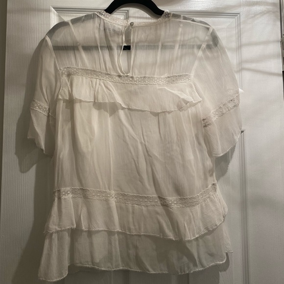 ALL SAINTS white blouse with built in cami - Picture 4 of 4